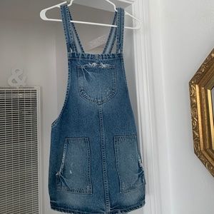 Tularosa Sophia Denim Overall Dress Jumper